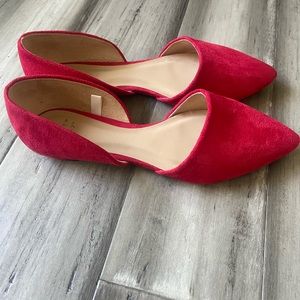 Cute red flats! size 8W